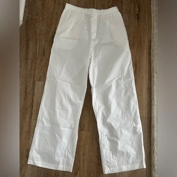 SKIMS Cream Wide Leg Pants - Picture 2 of 7